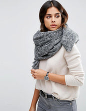 Load image into Gallery viewer, Oversized Square Woven Scarf In Two Tone