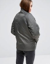 Load image into Gallery viewer, Reversible Bomber Jacket with Fleece Lining