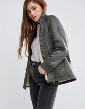 Load image into Gallery viewer, Reversible Bomber Jacket with Fleece Lining