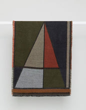 Load image into Gallery viewer, Blanket Scarf In Geometric Color Block